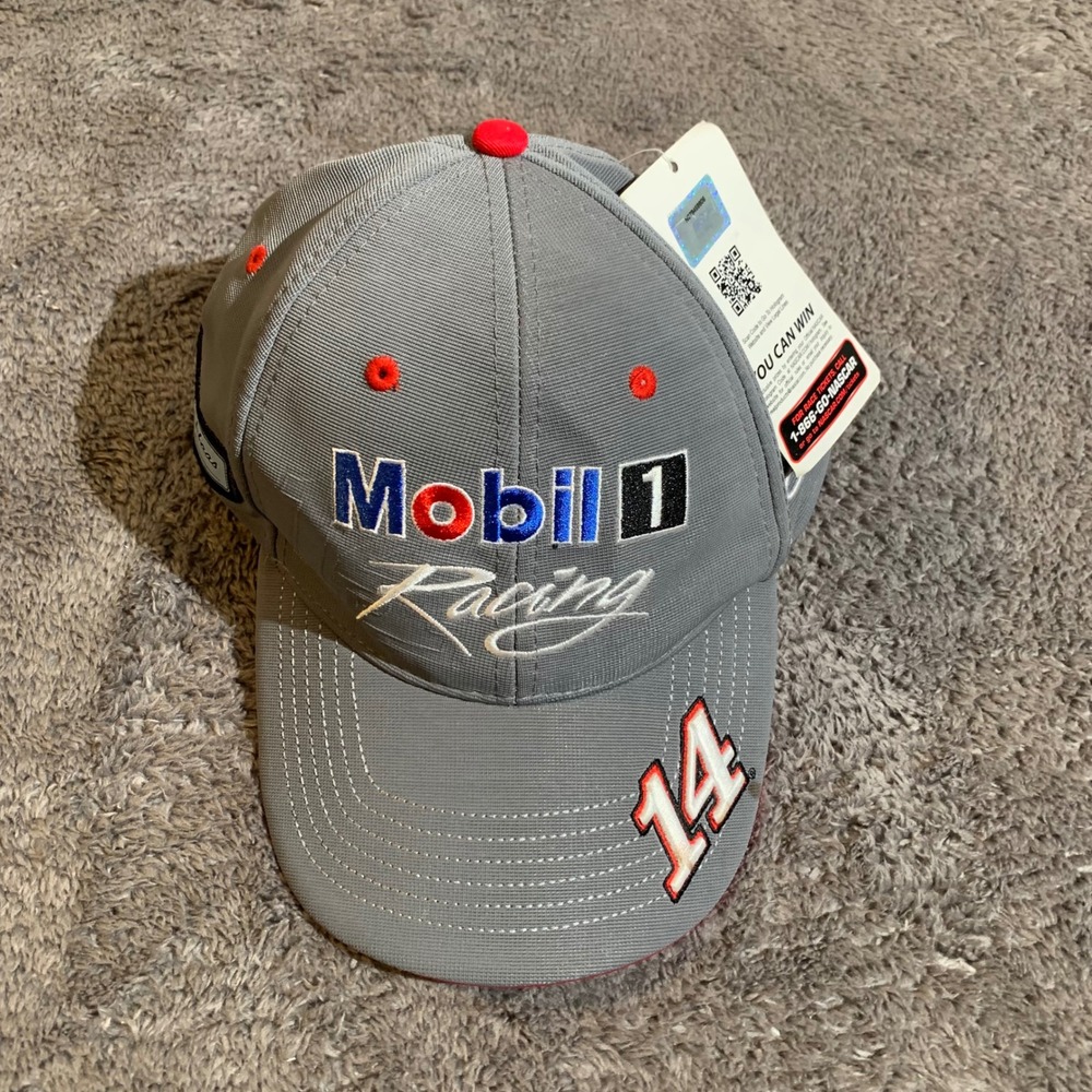 Chase‎ Authentics NASCAR Mobil 1 Racing 14 Hat Gray SM MD NWT